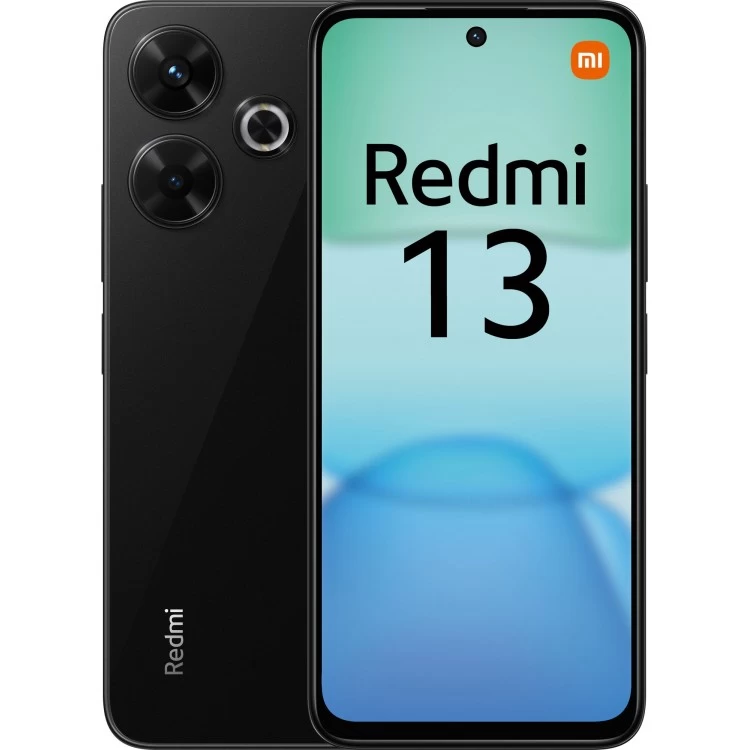 СмартфонXiaomiRedmi136/128GB(NFC)(RU/A)MidnightBlack(полночныйчерный)