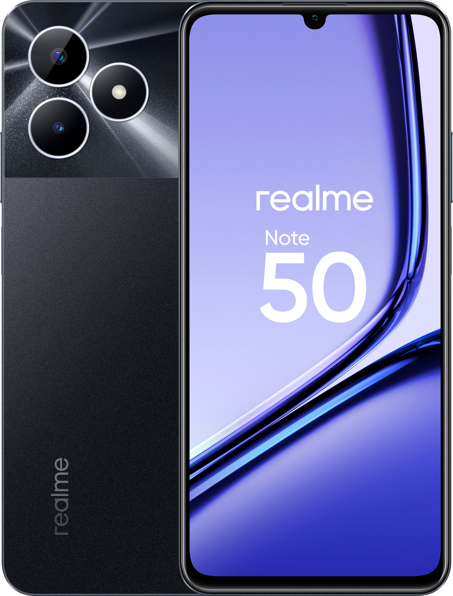 Смартфон realme Note 50 3/64GB Night Black (полуночно-черный) за 5050 ₽  купить в Магазин NicePrice62