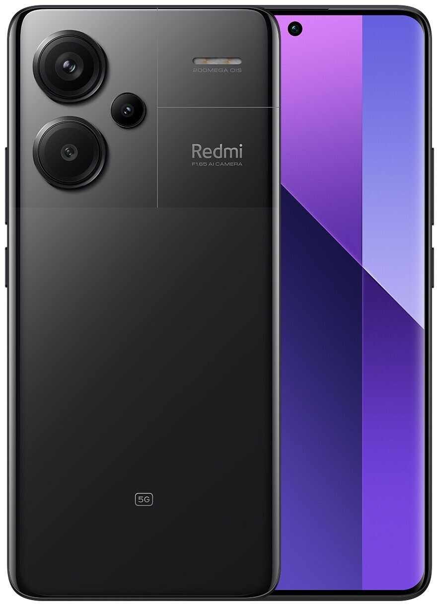 Смартфон Xiaomi Redmi Note 13 Pro+ 5G 8/256GB (NFC) (RU/A) Midnight Black  (полночный черный) за 42186 ₽ купить в Магазин NicePrice62